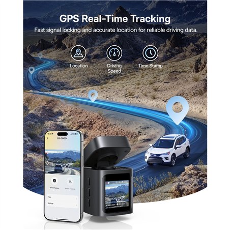 Baseus PrimeTrip VD1 Pro Dash Cam 4K Super Capacity Black