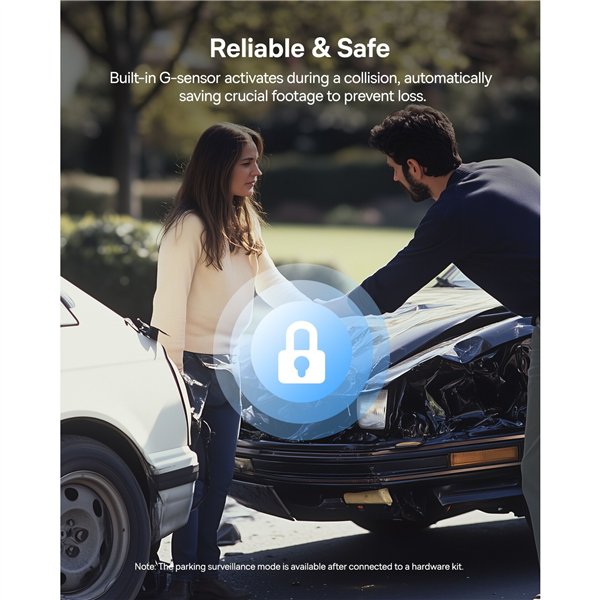 Baseus PrimeTrip VD1 Pro Dash Cam 4K Super Capacity Black