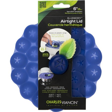 Charles Viancin BERRIES 15 cm coperchio in silicone, blu