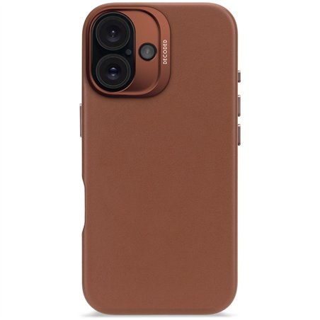 Decoded Leather Backcover iPhone 16 Tan