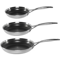 Zwilling Peak Bratpfannenset 3-tlg,(20+24+28) 18/10 Edelstahl