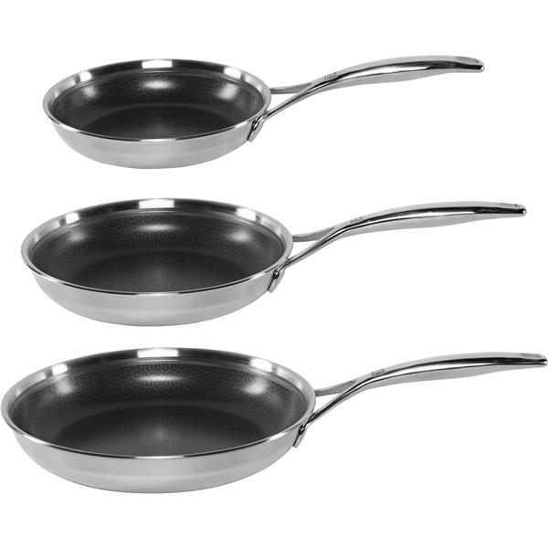 Zwilling Peak Bratpfannenset 3-tlg,(20+24+28) 18/10 Edelstahl