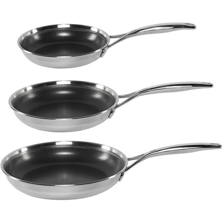 Zwilling Peak Bratpfannenset 3-tlg,(20+24+28) 18/10 Edelstahl