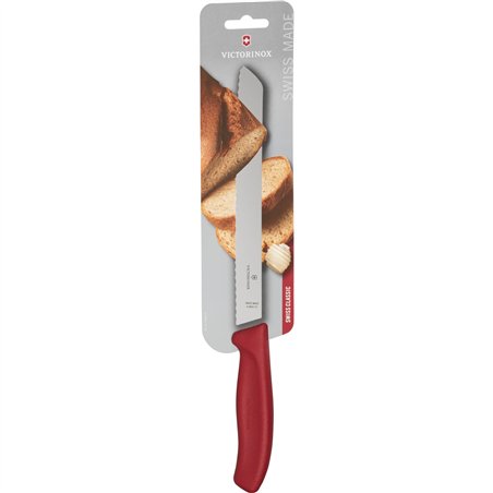 Victorinox Swiss Classic 21cm Coltello da pane lama segh.rosso