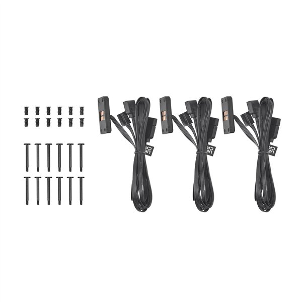 Thermaltake CT120 EX ARGB Sync PC Cooling Fan nero 3 Pack