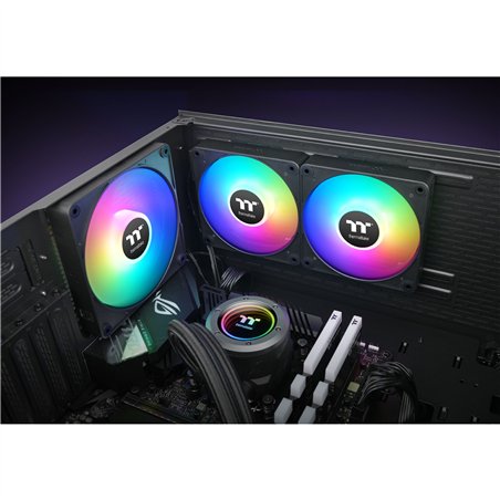 Thermaltake CT120 EX ARGB Sync PC Cooling Fan nero 3 Pack