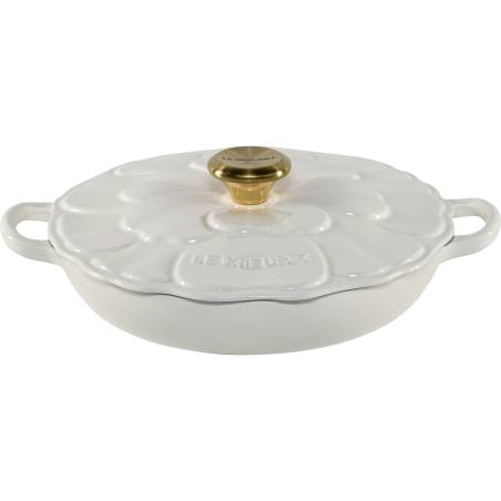 Le Creuset Gourmet-Profitopf Blume 26 cm white