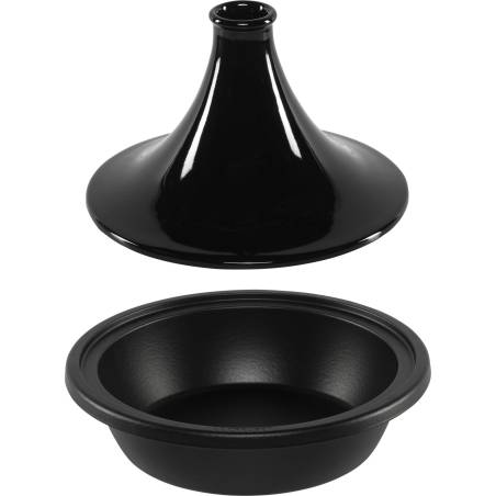 Le Creuset Tajine 31 cm schwarz