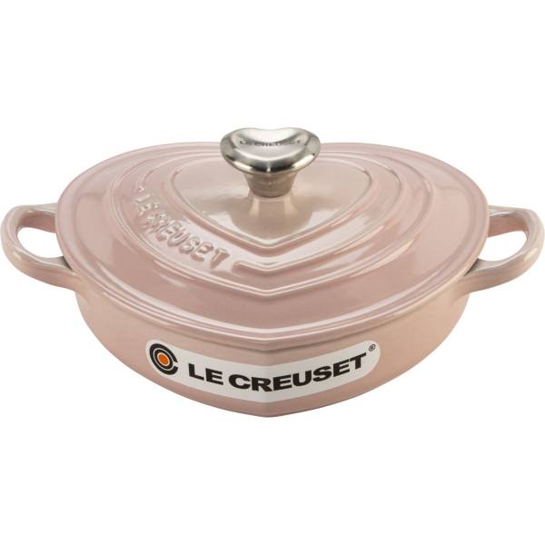 Le Creuset Gourmet-Profitopf Heart 20 cm Shell Pink