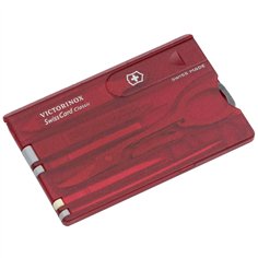 Victorinox SWISSCARD rosso trasparente