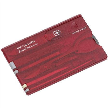Victorinox SWISSCARD rosso trasparente