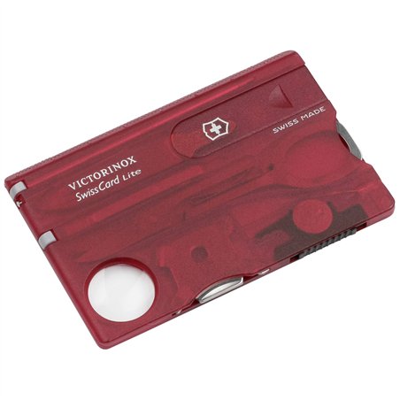 Victorinox SWISSCARD LITE rosso trasparente