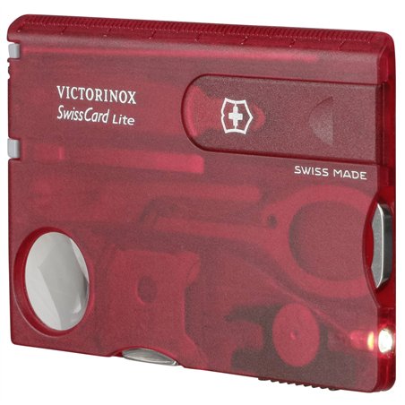 Victorinox SWISSCARD LITE rosso trasparente