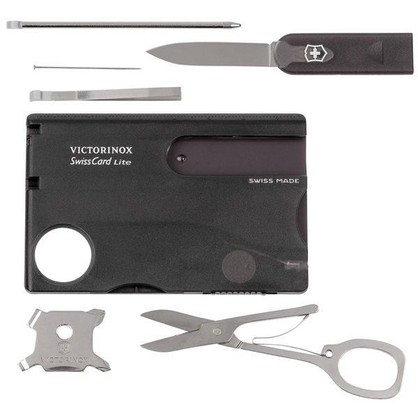 Victorinox SWISSCARD LITE nero trasparente