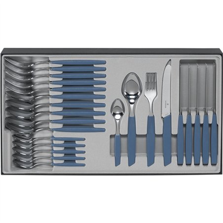 Victorinox Swiss Modern set di posate 24 pz. blu