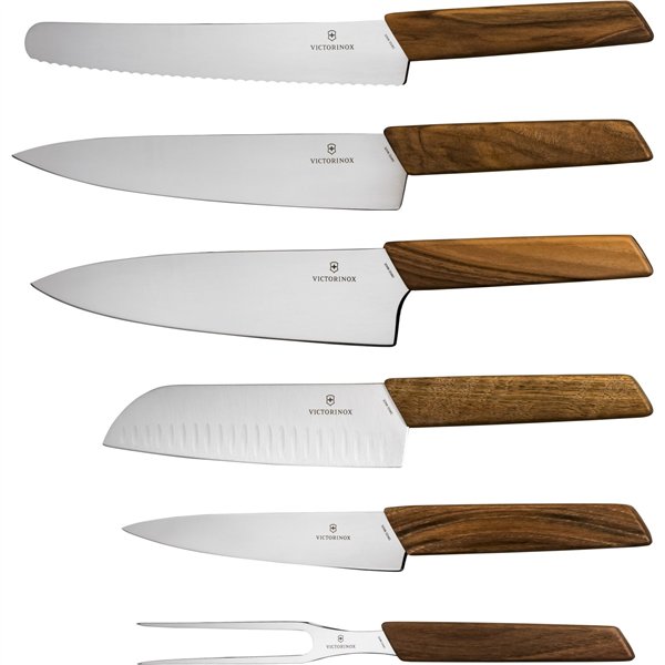 Victorinox Swiss Modern  blocco portacoltelli legno faggio 6pz.
