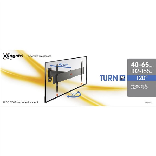Vogels Base 25 L TURN TV Montaggio a parete 600x400