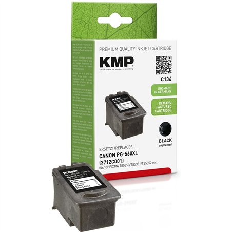 KMP C136 cartuccia nero compatibile con Canon PG-560 XL
