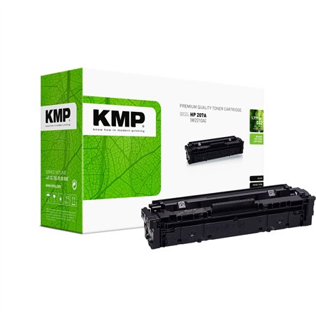 KMP Toner schwarz ersetzt HP W 2210 A No. 207 A