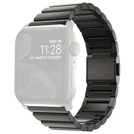 Nomad Strap Stainless Steel Graphite black V2 42/44/45/49mm