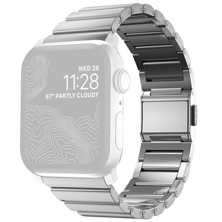 Nomad Strap Stainless Steel silver V2 42/44/45/49mm