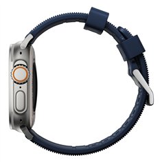 Nomad Rugged Strap Atlantic Blue Connector Silver 42/44/45/49mm 2