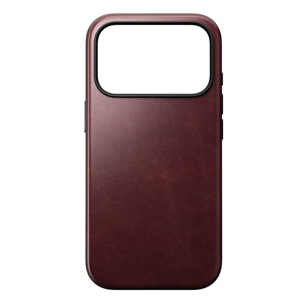 Nomad Modern Leather Case iPhone 17 Pro Burgundy Horween