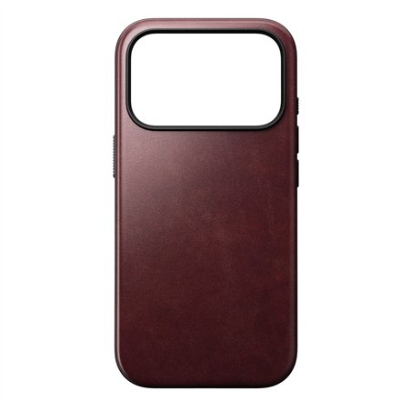 Nomad Modern Leather Case iPhone 17 Pro Burgundy Horween