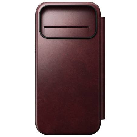 Nomad Modern Leather Folio iPhone 17 Pro Max Burgundy H.
