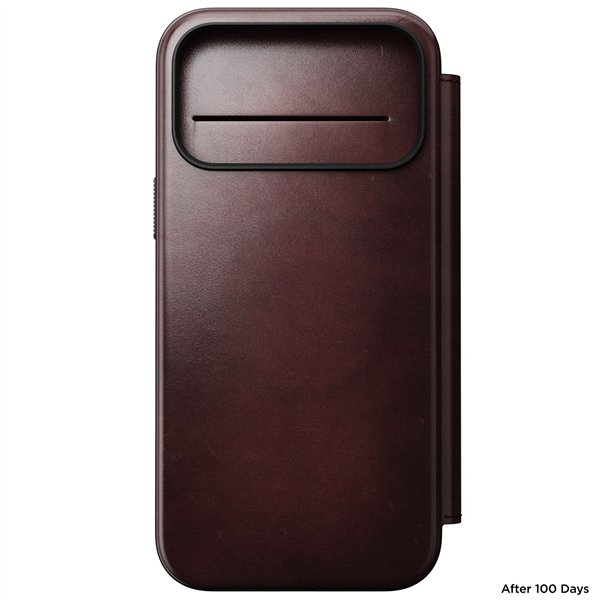 Nomad Modern Leather Folio iPhone 17 Pro Max Burgundy H.