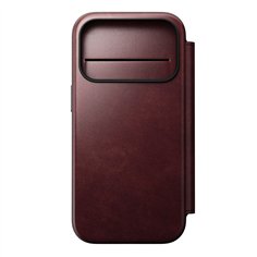 Nomad Modern Leather Folio iPhone 17 Pro Burgundy Horween