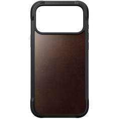 Nomad Rugged Leather Case iPhone 17 Pro Max Rustic Brown Horween