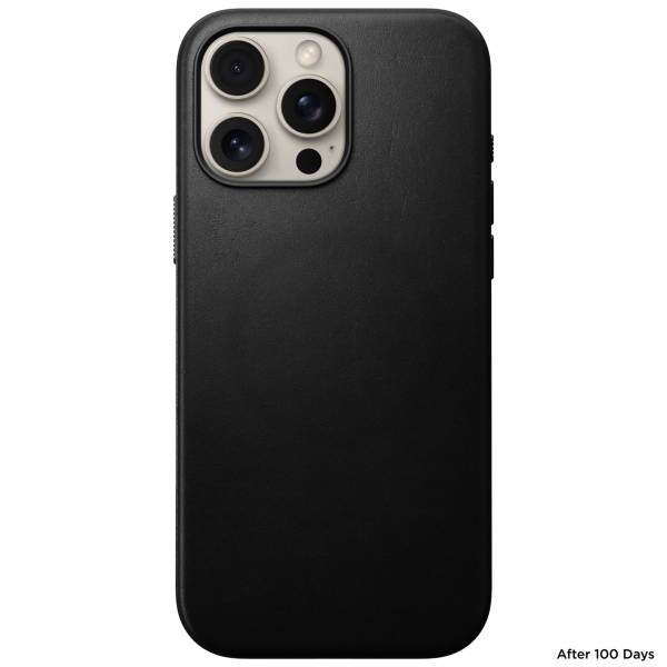 Nomad Modern Leather Case iPhone 16 Pro Max Black