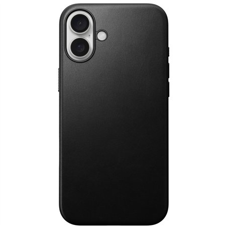 Nomad Modern Leather Case iPhone 16 Plus Black