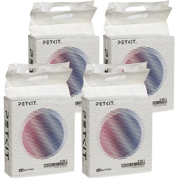 PETKIT 5 in 1 gemischtes Katzenstreu 4 Stück