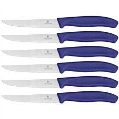 Victorinox Swiss Classic coltelli da bistecca 6 pz. blu