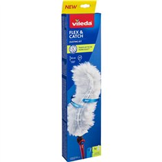 Vileda Flex & Catch Staubwedel mit langem Stiel + 1 Einsatz