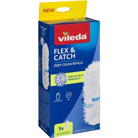 Vileda Staubwedel-Einsätze für Flex&Catch 5 Stück