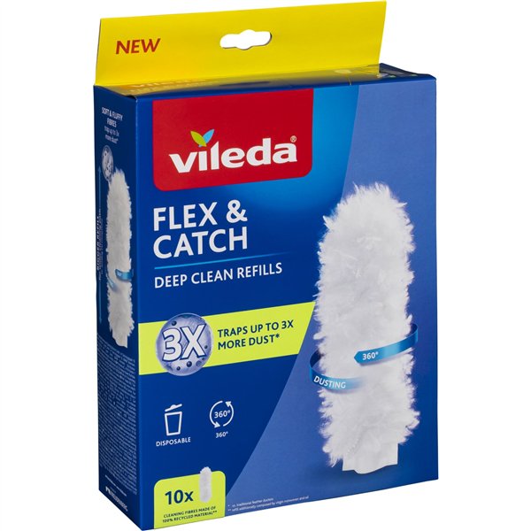 Vileda Staubwedel-Einsätze für Flex&Catch 10 Stück