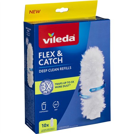Vileda Staubwedel-Einsätze für Flex&Catch 10 Stück