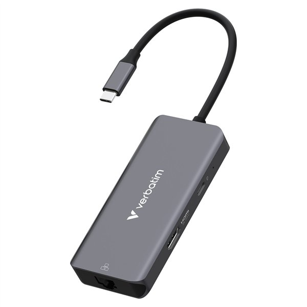 Verbatim USB-C Essentials Multi- Port Hub 6 Port con RJ45 32157