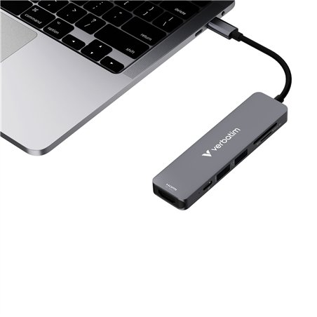 Verbatim USB-C Essentials Multi- Port Hub 6 Port/lettore c. 32156
