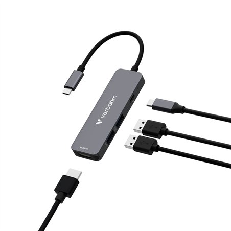 Verbatim USB-C Essentials Multi- Port Hub 4 Port            32155