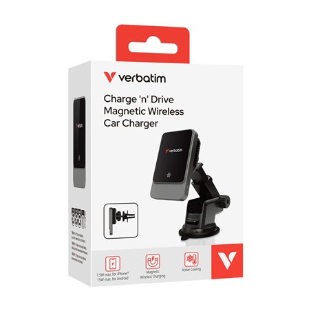 Verbatim Charge´n´Drive Magnetic Wireless Car caricabatt. 31862