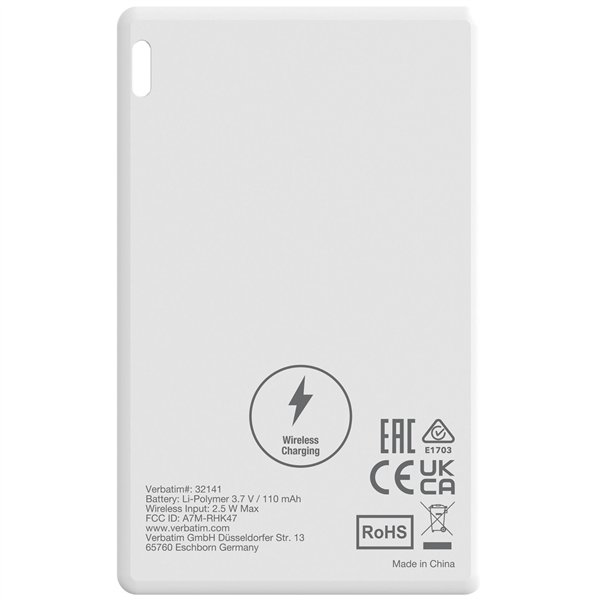 1x3 Verbatim My Finder Card BT nero,arg.,bia. MYFCR-03BSW 32141