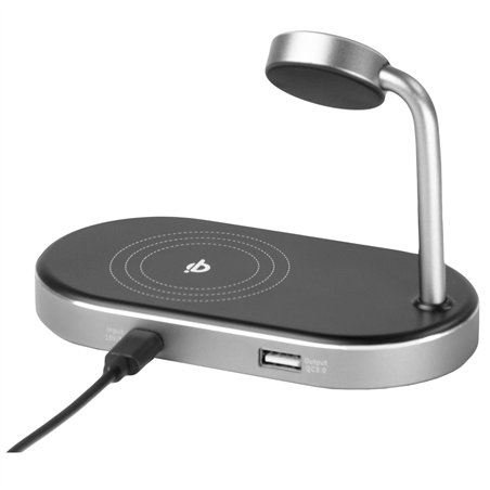 Verbatim WCS-02 alluminio 3-in-1 Qi MFi WiFi+Appel Watch Charger