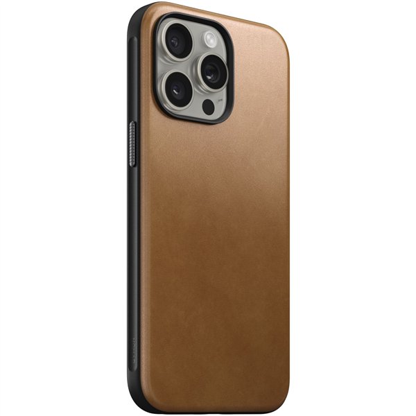 Nomad Modern Leather Case iPhone 15 Pro Max English Tan