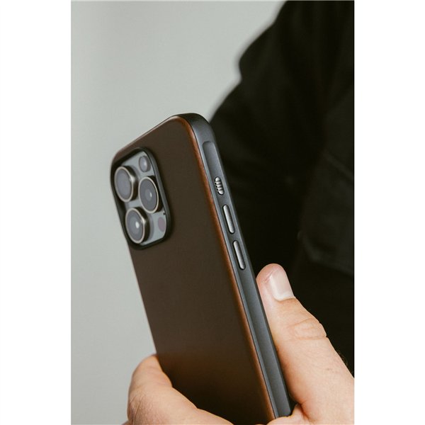 Nomad Modern Leather Case iPhone 16 Pro Max Rustic Brown Horween