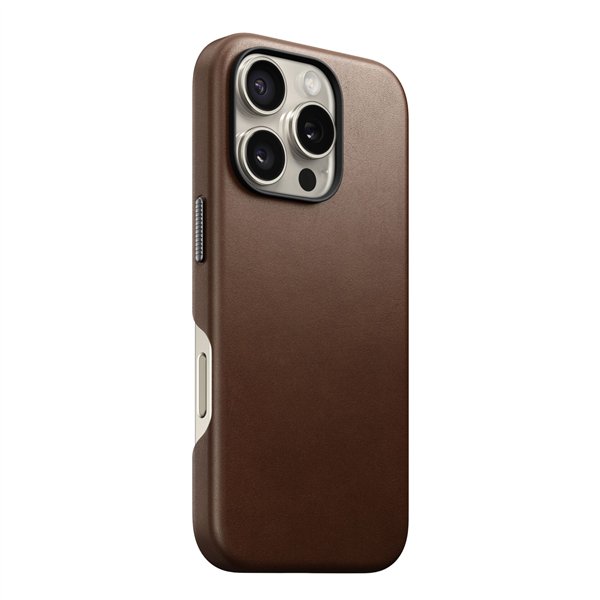 Nomad Traditional Leather Case iPhone 16 Pro Brown