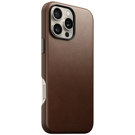 Nomad Traditional Leather Case iPhone 16 Pro Max Brown